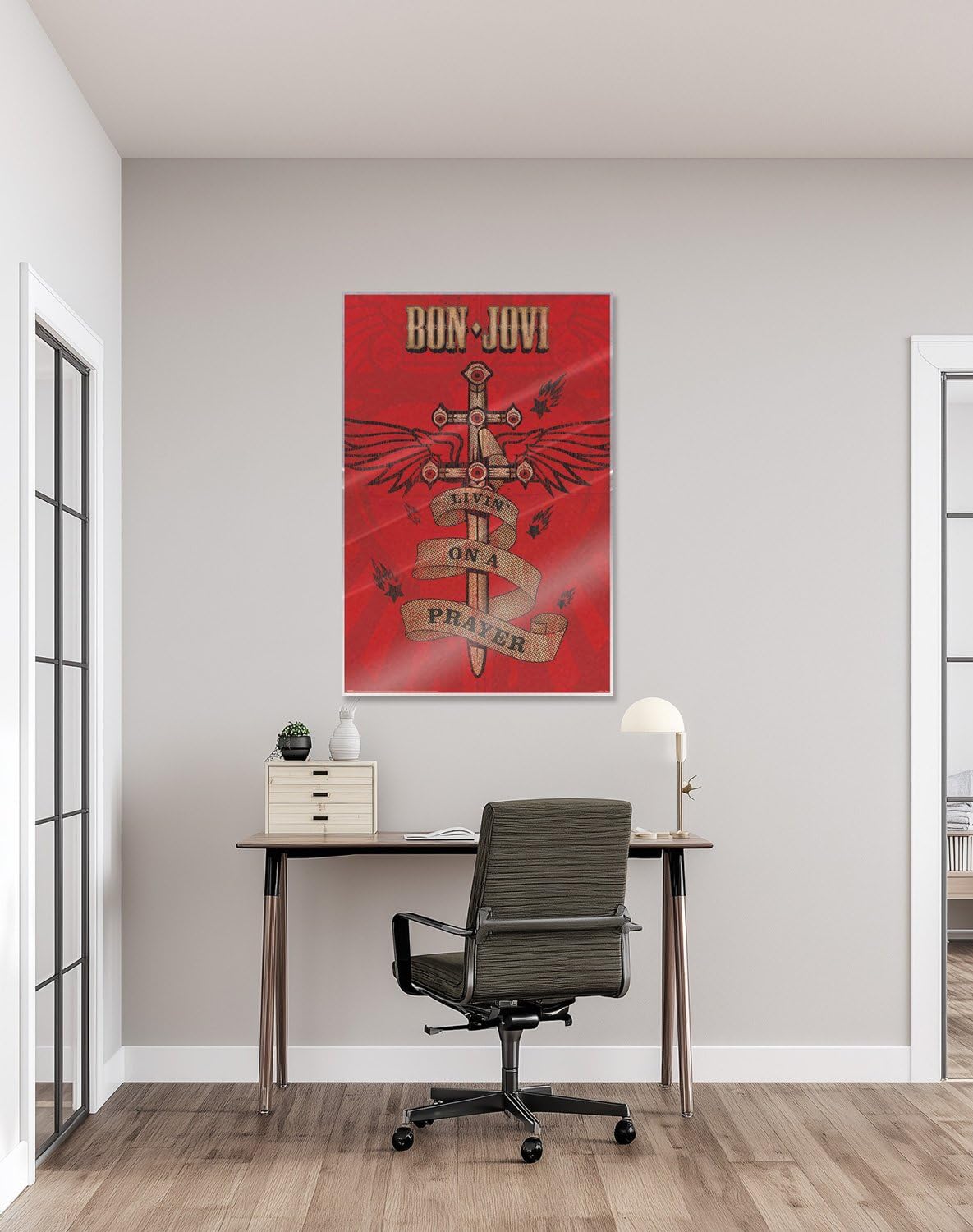 Amazon.com: Bon Jovi - Music Poster (Livin' On A Prayer) (Size: 24